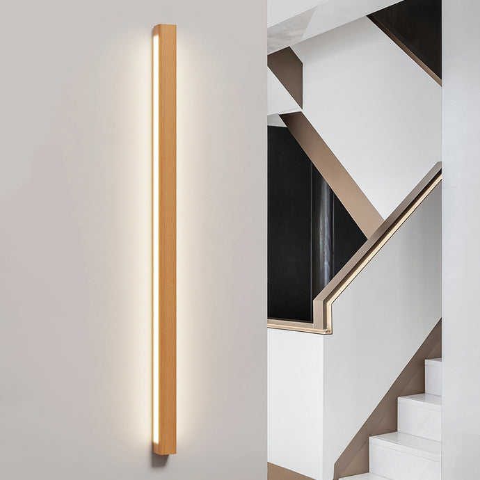 Modern Creative Wall Light Wood Bedside Wall Sconce Light for Living Room