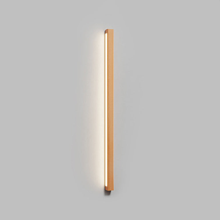 Modern Creative Wall Light Wood Bedside Wall Sconce Light for Living Room