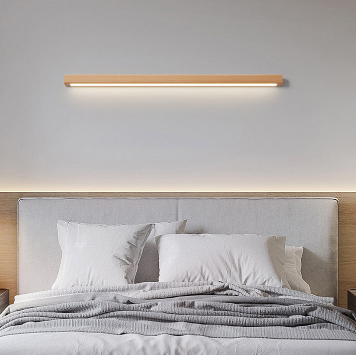 Modern Creative Wall Light Wood Bedside Wall Sconce Light for Living Room