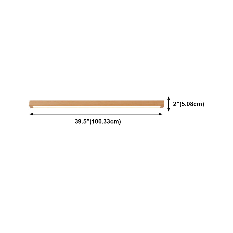 Modern Creative Wall Light Wood Bedside Wall Sconce Light for Living Room