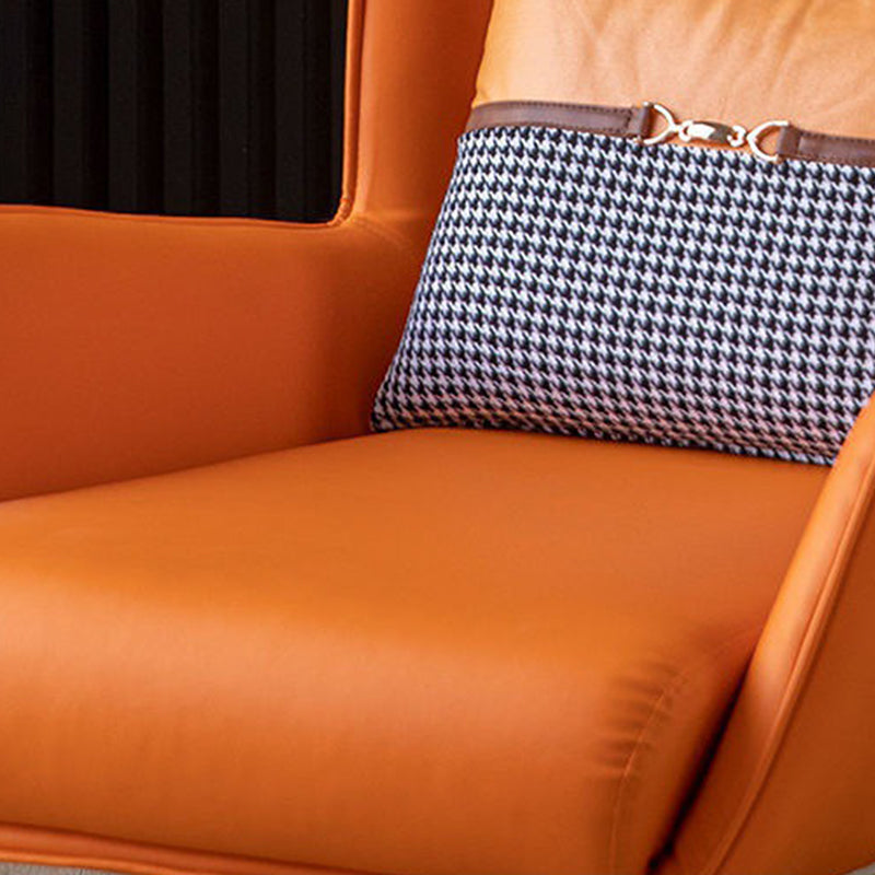 30.31"Wide Wingback Chair with Pillow Back and Basic Four Legs