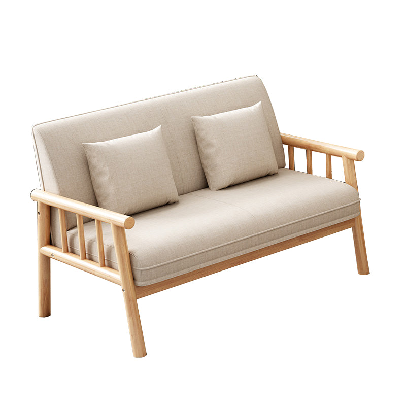 Linen Modern Tight Back Sofa 24"W Square Arm Sofa for Living Room