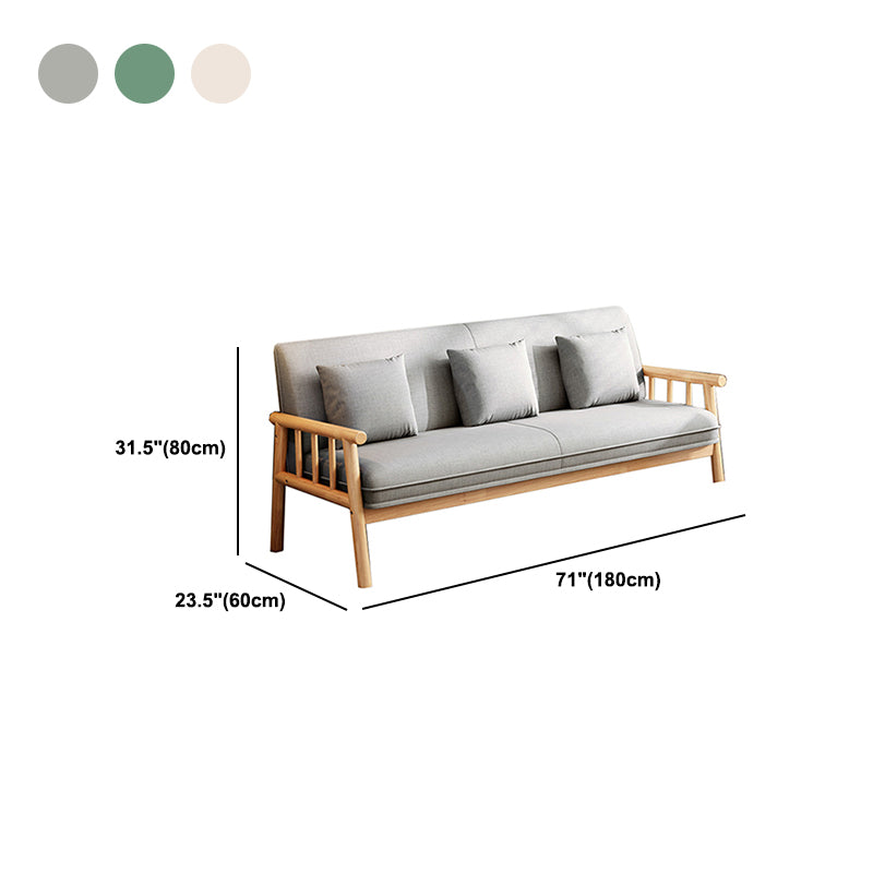Linen Modern Tight Back Sofa 24"W Square Arm Sofa for Living Room