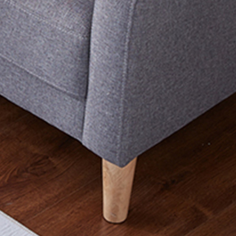 65"High Modern Cotton Blend Tufted Square Arm Sofa, Living Room