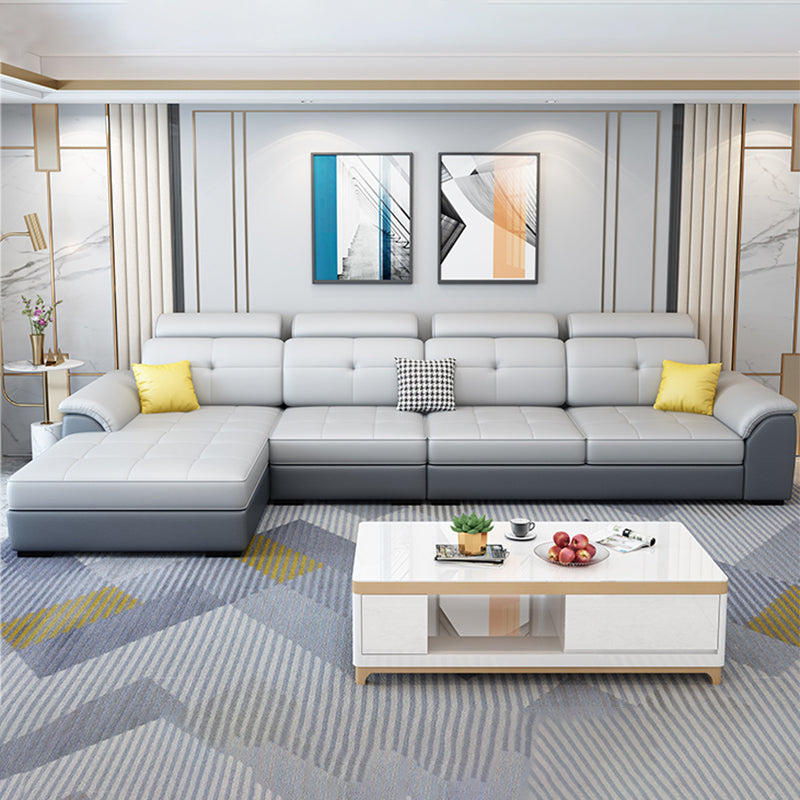 Nordic Style Sofa Bed Latex/sponge Seat Filling Imitation Leather Sofa