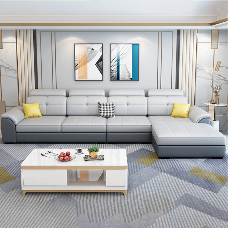 Nordic Style Sofa Bed Latex/sponge Seat Filling Imitation Leather Sofa