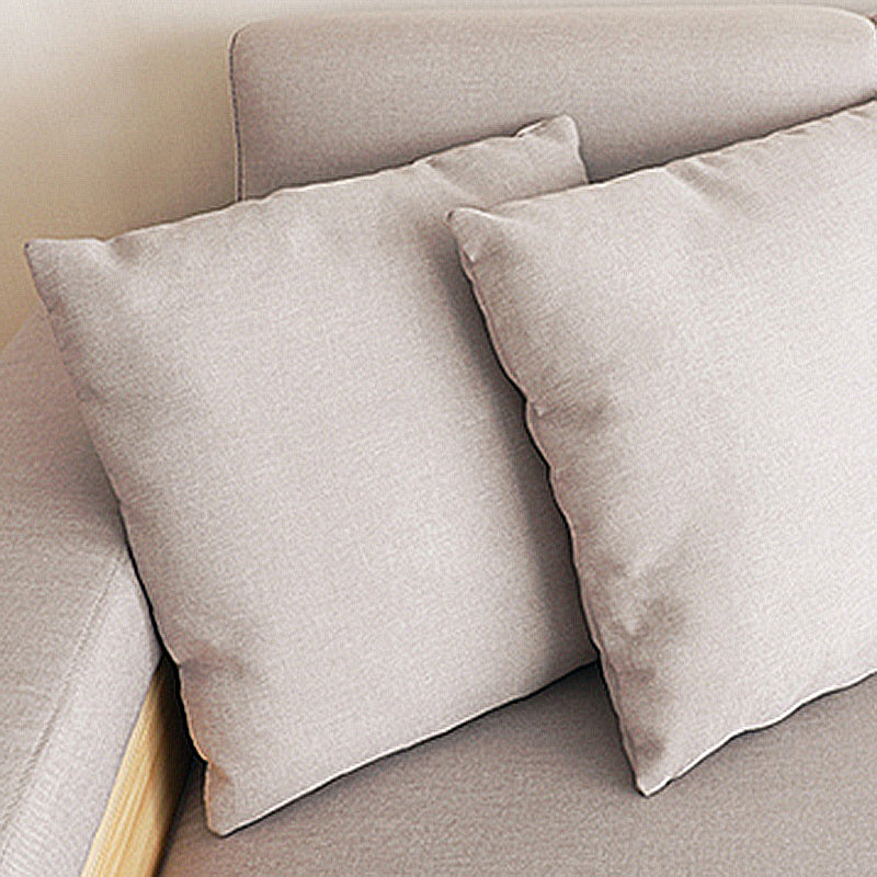 94.49" W √ó 39.37" D √ó 30.71" H Linen Blend One Arm Sectional with Storage