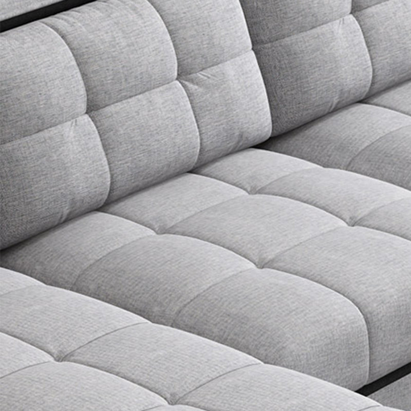 Light-grey Pillow Top Arm Modern Sofa/Sectional with Removable Cushions for Apartment