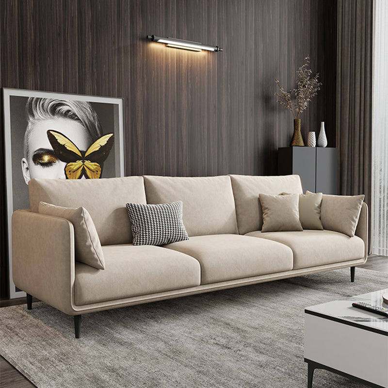 Stationary Living Room Recessed Arm Standard Cushions Contemporary Sofa