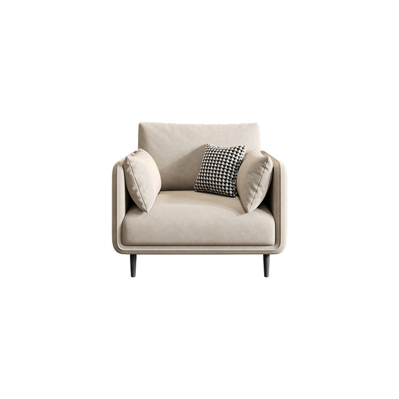 Stationary Living Room Recessed Arm Standard Cushions Contemporary Sofa