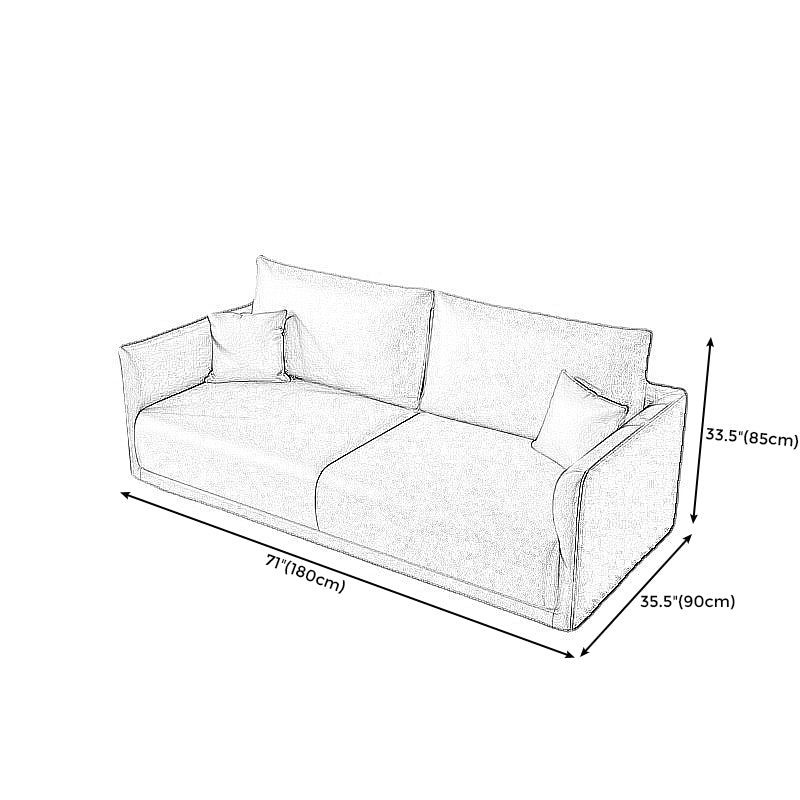 Stationary 2-seater Living Room Tuxedo Arm Standard Cushions Sofa
