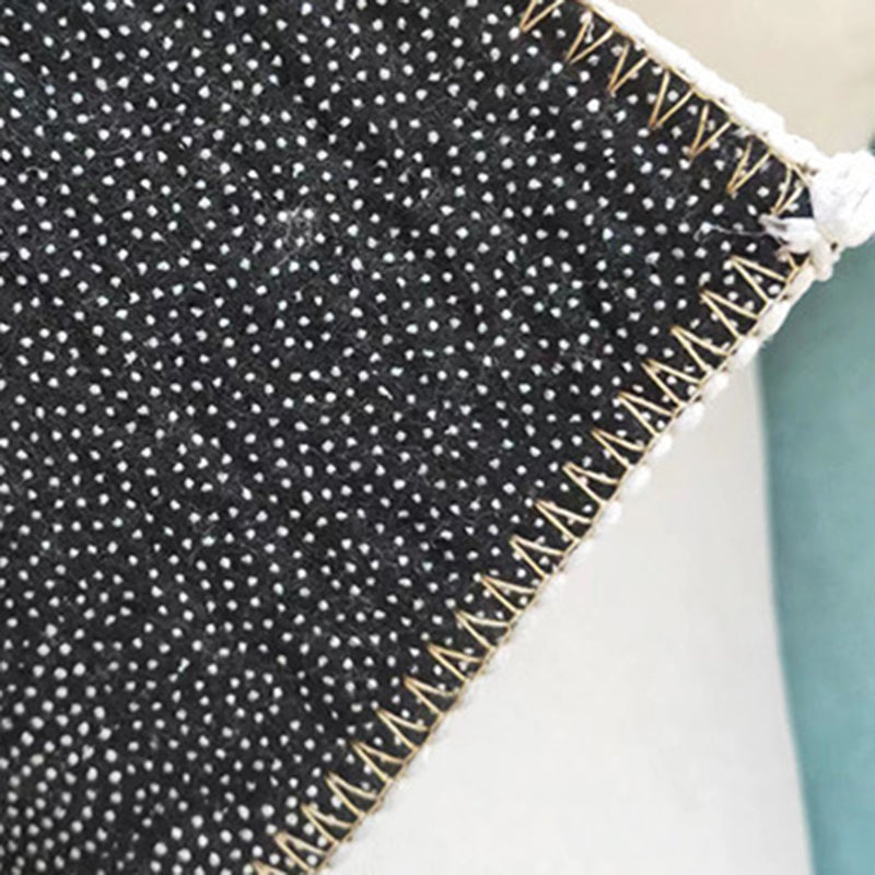 Brown Modern Rug Polyester Stripe Rug Non-Slip Backing Rug for Drawing Room