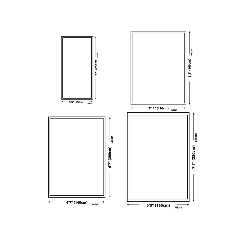 Brown Modern Rug Polyester Stripe Rug Non-Slip Backing Rug for Drawing Room