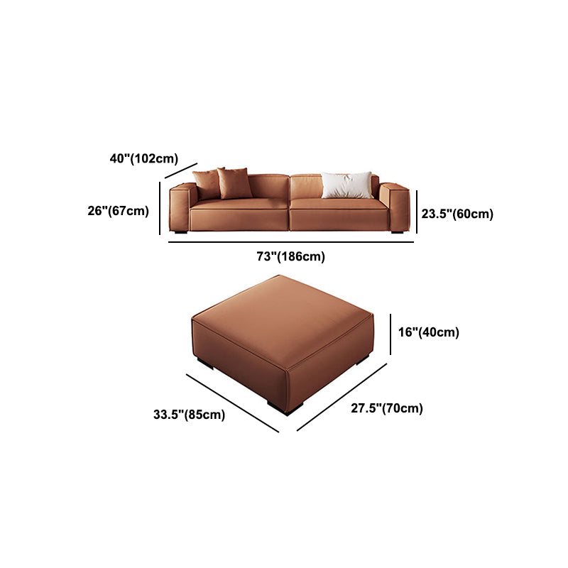 Contemporary Tight Back Square Arm Sofa/Sectional with Durable for Living Room