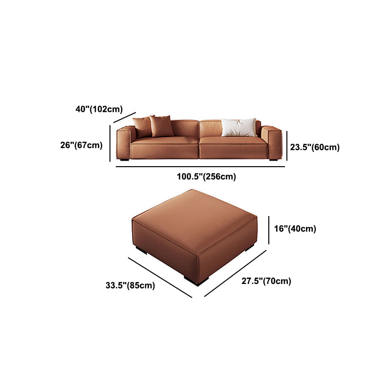 Contemporary Tight Back Square Arm Sofa/Sectional with Durable for Living Room