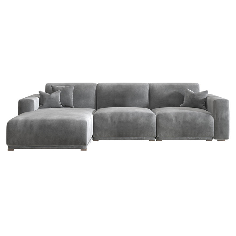Scandinavian Tight Back Square Arm Sofa/Sectional with Stationary for Living Room