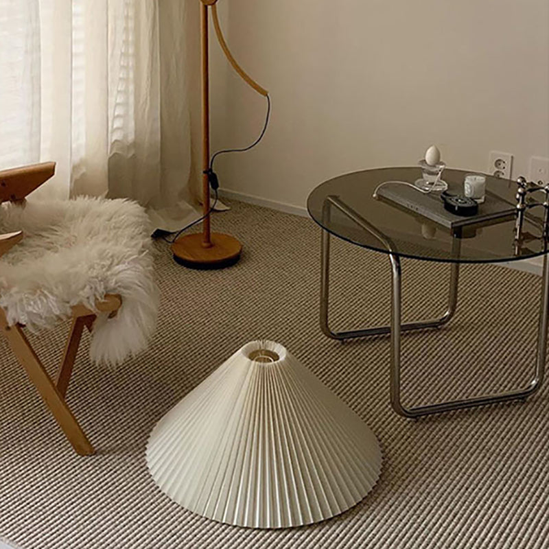 Round Glass Coffee Table Sled 1 Single Cocktail Table - 27.6''/31.5''