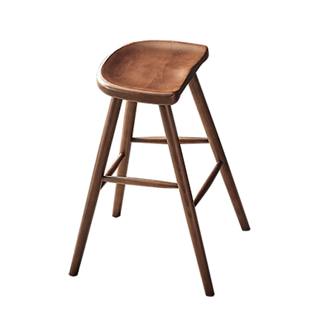 1/3 Pieces Modern Round Bar Table Set Ash Wood Bistro Set with Footrest