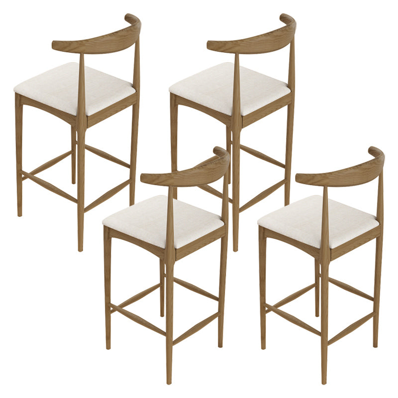 Luxury Rectangle Solid Wood Bar Table Set 1/3/4 Pieces Counter Table with Armless Stools