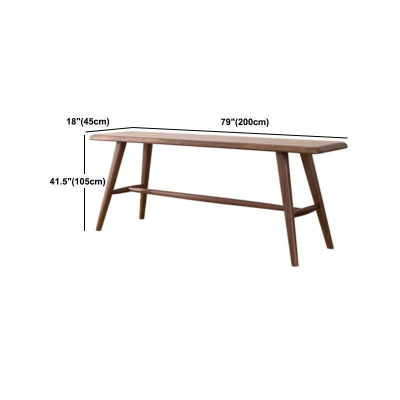 Luxury Rectangle Solid Wood Bar Table Set 1/3/4 Pieces Counter Table with Armless Stools