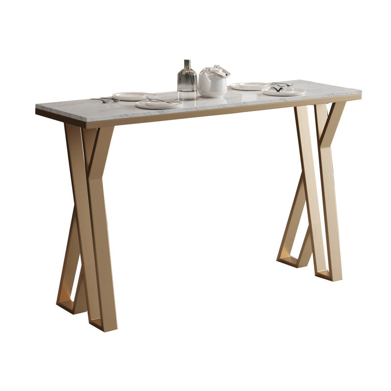 Glam 1/2/5 Pieces Sintered Stone Bar Table Set Rectangular Counter Set for Home Use