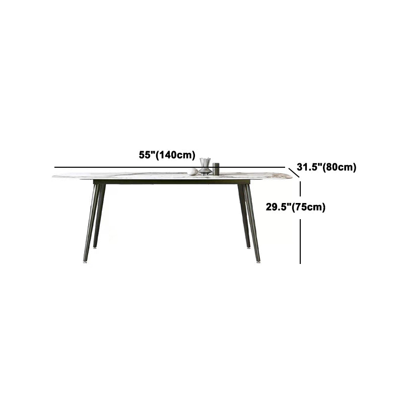 Modern Sintered Stone Dining Rectangle Table Set 1/4/5/7 Pieces Dining Set