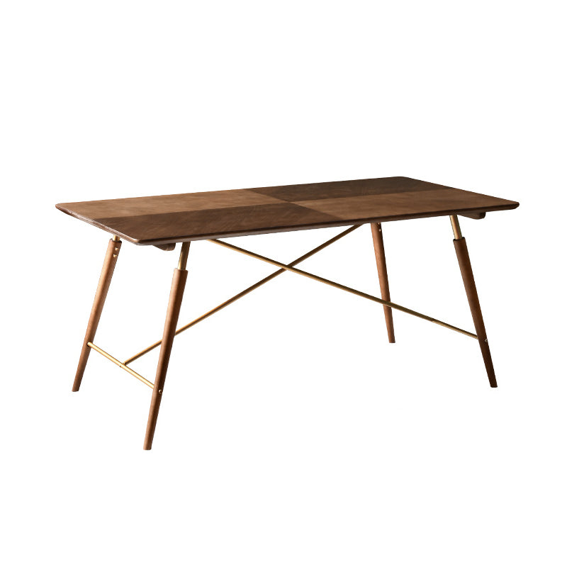 Solid Wood Dining Table Set 1/2/3/5 Pieces Modern Rectangle Dinette Set
