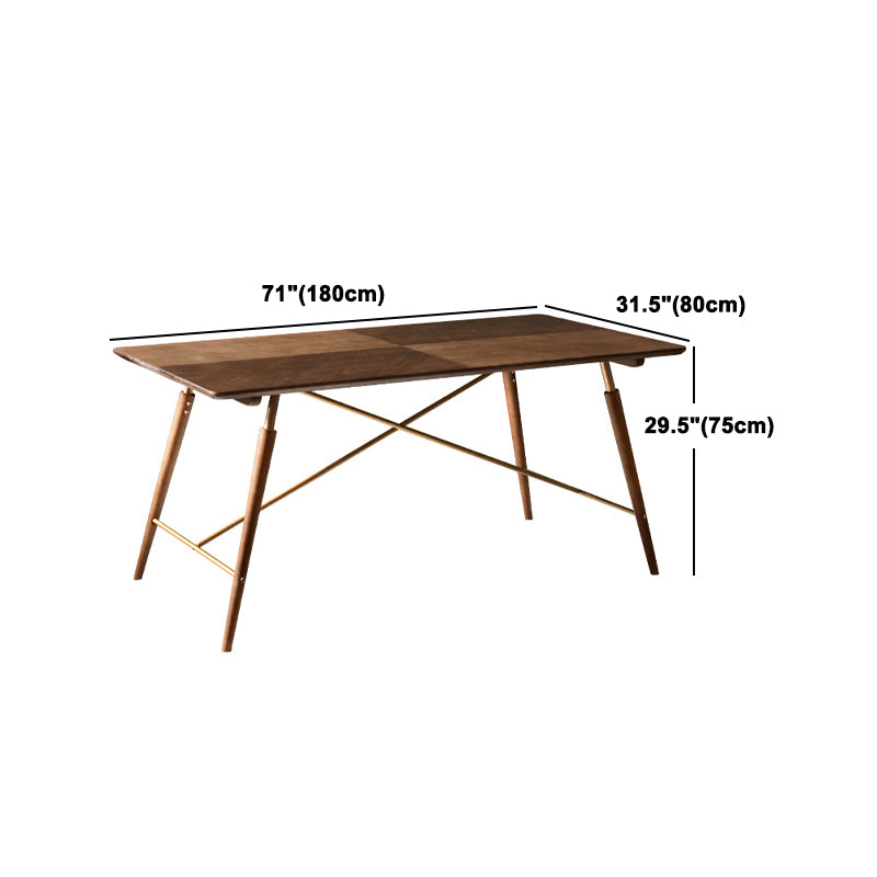 Solid Wood Dining Table Set 1/2/3/5 Pieces Modern Rectangle Dinette Set