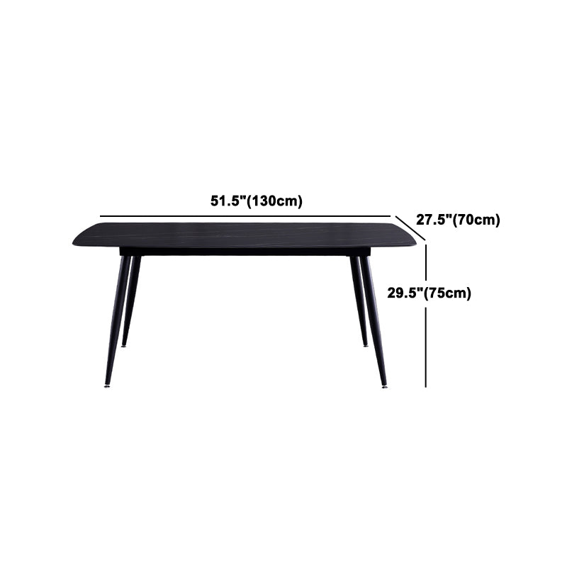 Modern Sintered Stone Dining Rectangle Table Set 1/5/6/7 Pieces Dining Set