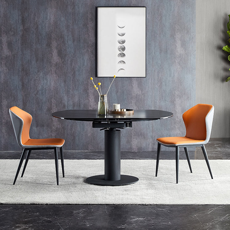 Modern Sintered Stone Dining Round Table Set 1/3/4/5/7 Pieces Dining Set