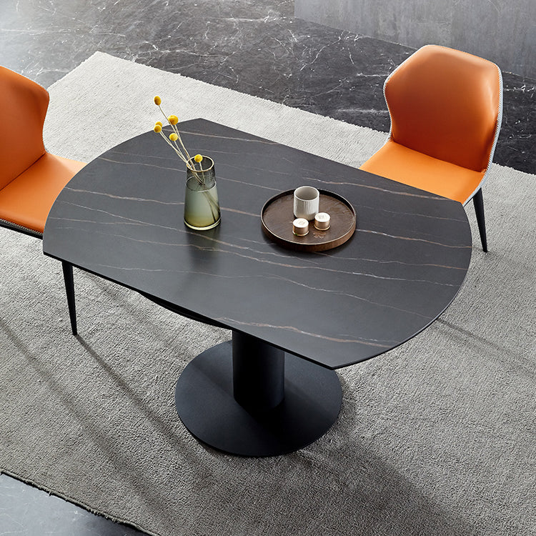 Modern Sintered Stone Dining Round Table Set 1/3/4/5/7 Pieces Dining Set