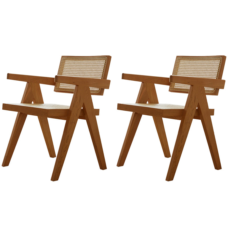 Minimalist Solid Wood Dining Set 1/2/4/5 Pieces Rectangular Dining Furniture Set