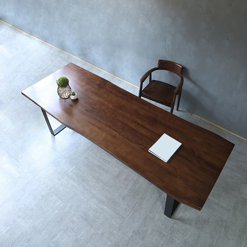 Industrial Solid Wood Dining Table Set 1/2/4 Pisces Dinette Set in Natural