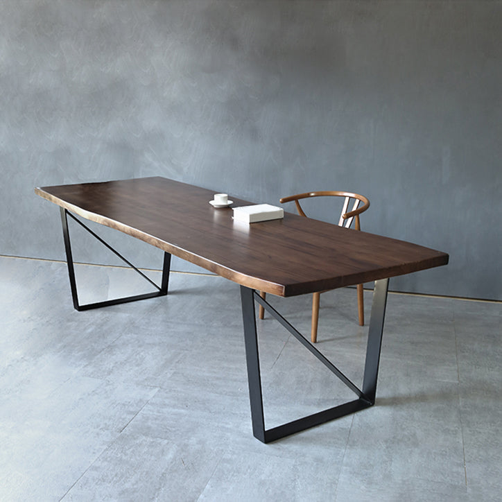 Industrial Solid Wood Dining Table Set 1/2/4 Pisces Dinette Set in Natural