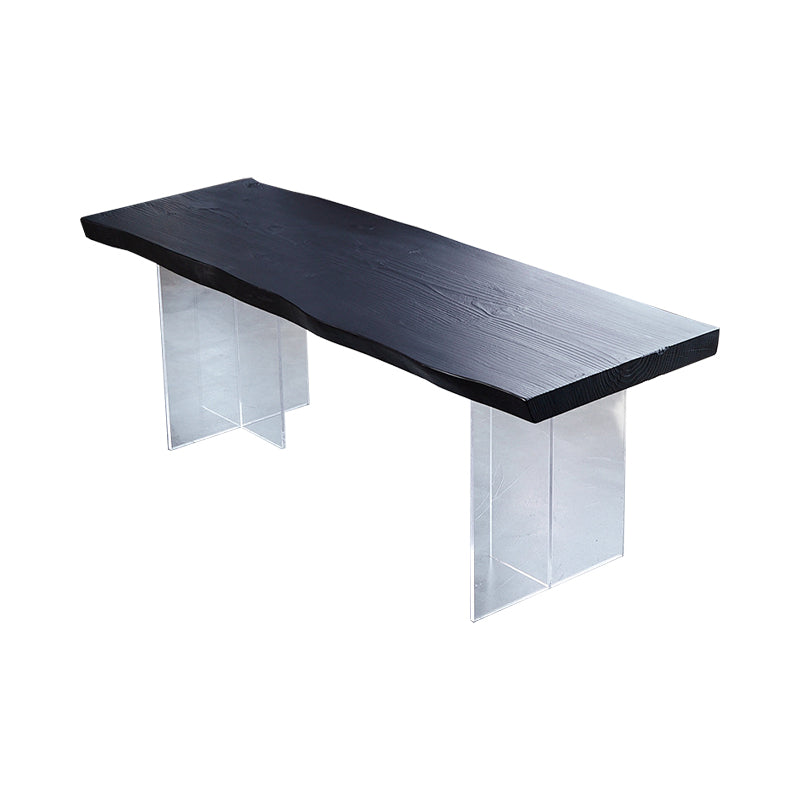 Modern Black in Pine Dining Table Specialty Dining Table for Kitchen