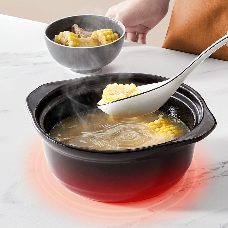 Industrial Rectangle Stone Top Dinner Table Black Tripod Base Dining Table