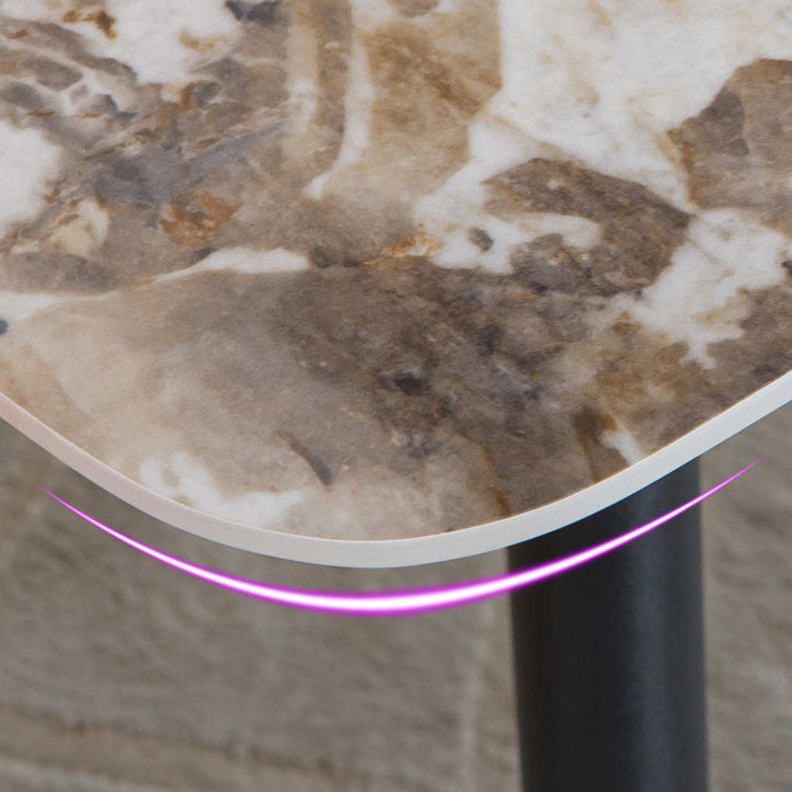 Sintered Stone Dining Table Rectangle Traditional Luxury Dining Table