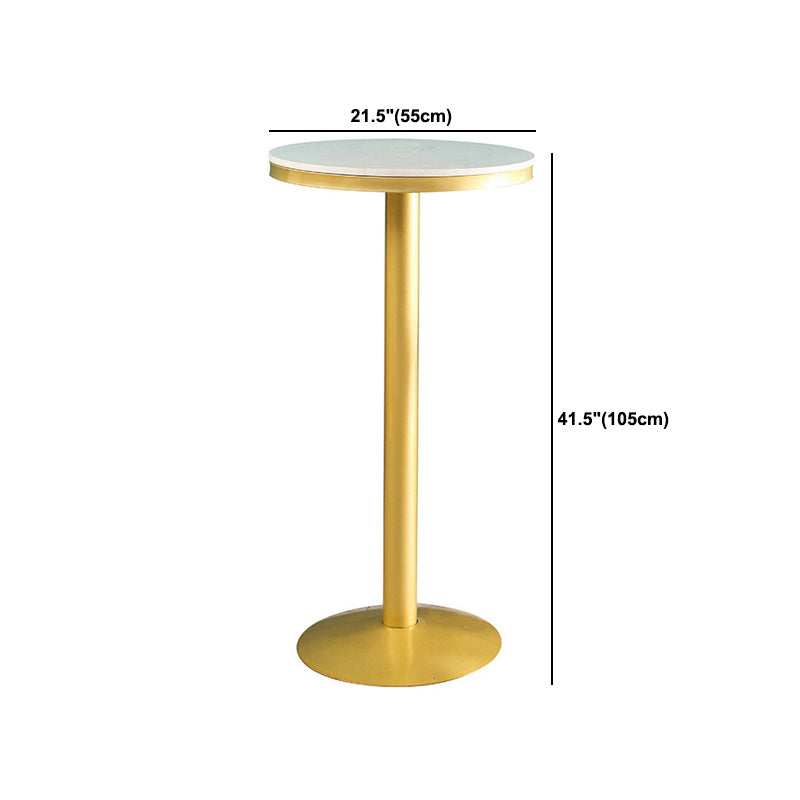 Glam 1/2/3 Pieces Sintered Stone Bar Table Set Fixed Table Counter Set