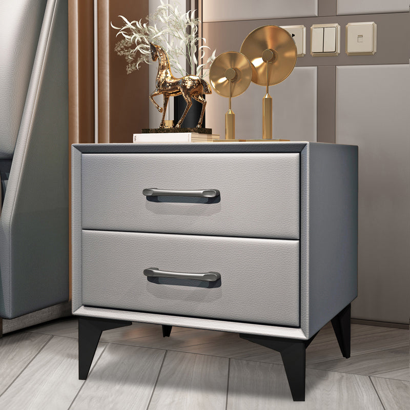 Contemporary Wooden Drawer Storage Bed Nightstand for Bedroom