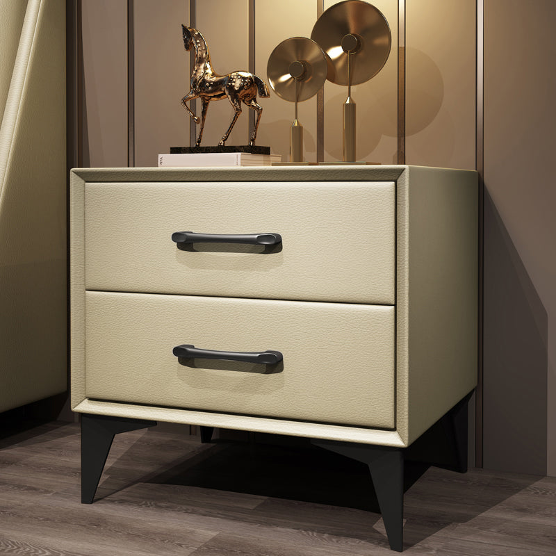 Contemporary Wooden Drawer Storage Bed Nightstand for Bedroom