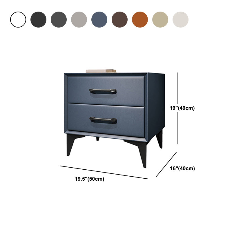 Contemporary Wooden Drawer Storage Bed Nightstand for Bedroom