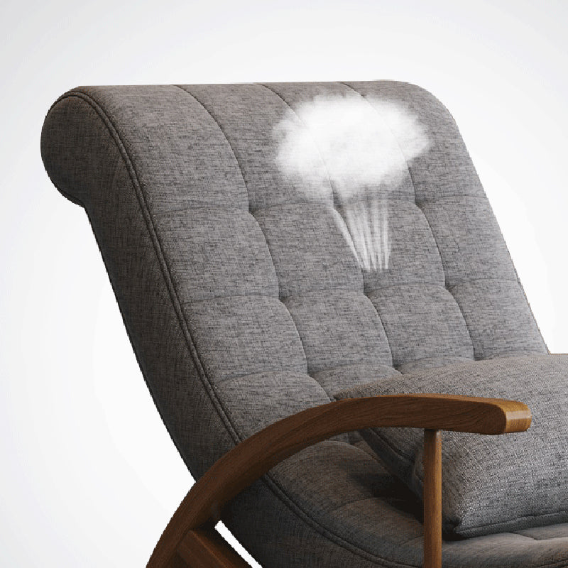 25.59" L x 46.45" W x 31.10" H Lounge Chair Solid Wood Frame Accent Chair for Living Room