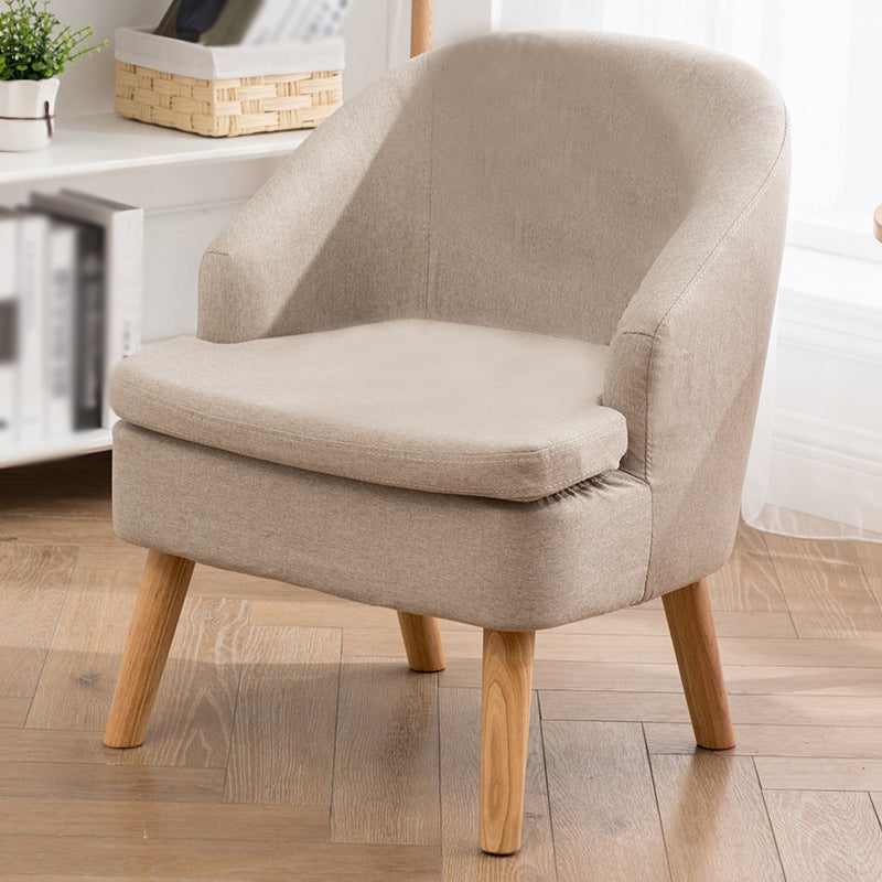 22.04"W*22.04"D Recessed Arms Chair with Basic Four Legs with Tight Back