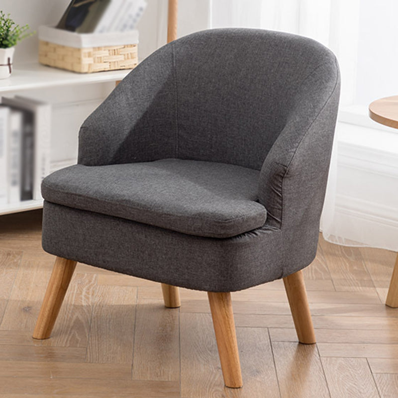 22.04"W*22.04"D Recessed Arms Chair with Basic Four Legs with Tight Back