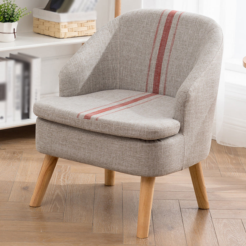 22.04"W*22.04"D Recessed Arms Chair with Basic Four Legs with Tight Back