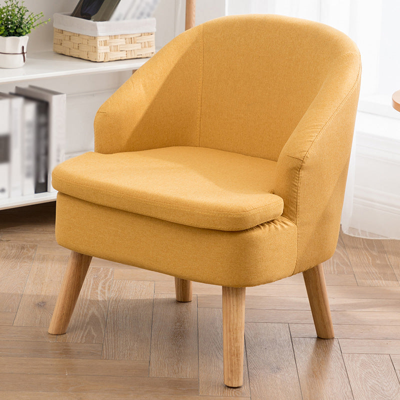22.04"W*22.04"D Recessed Arms Chair with Basic Four Legs with Tight Back