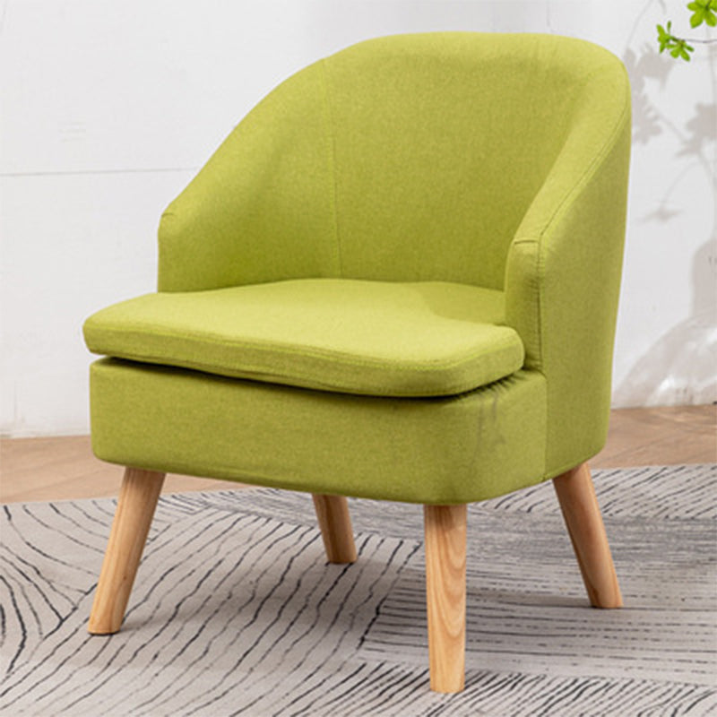 22.04"W*22.04"D Recessed Arms Chair with Basic Four Legs with Tight Back