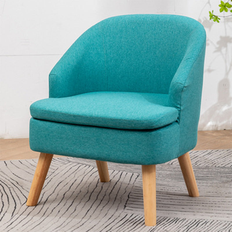 22.04"W*22.04"D Recessed Arms Chair with Basic Four Legs with Tight Back