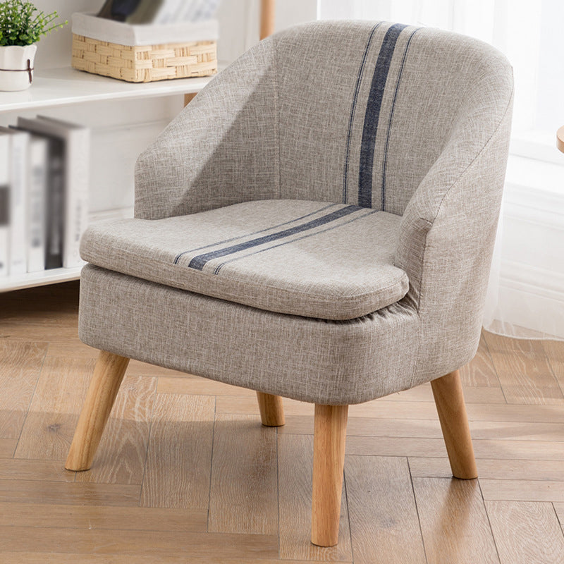 22.04"W*22.04"D Recessed Arms Chair with Basic Four Legs with Tight Back