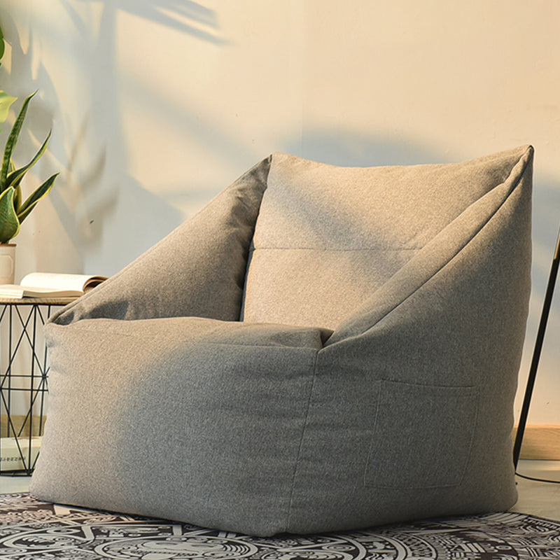 Linen Barrel Accent Chair 25.98" L x 25.98" W x 27.55" H Washable Chair with Storage